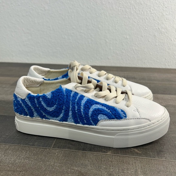 NWOB Soludos Leather Ibiza Platform Psychedelic Spiral - Picture 2 of 13